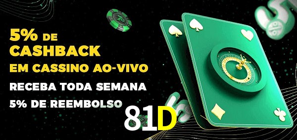 Promoções do cassino ao Vivo 81D